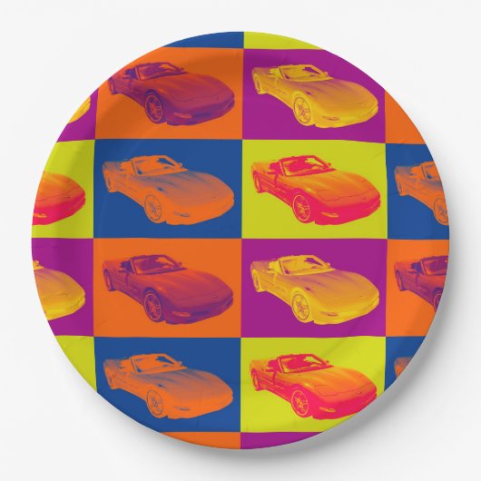 C5 Corvette cabriolet Pop Papieren Bordje (Voorkant)