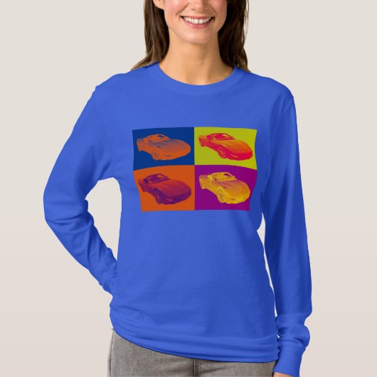C5 Corvette cabriolet Pop T-shirt (Voorkant)