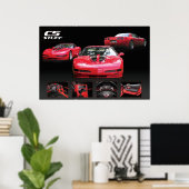C5 corvette poster (Thuiskantoor)