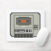 C64 Datasette 8-bits tapecassetrecorder Muismat (Met muis)