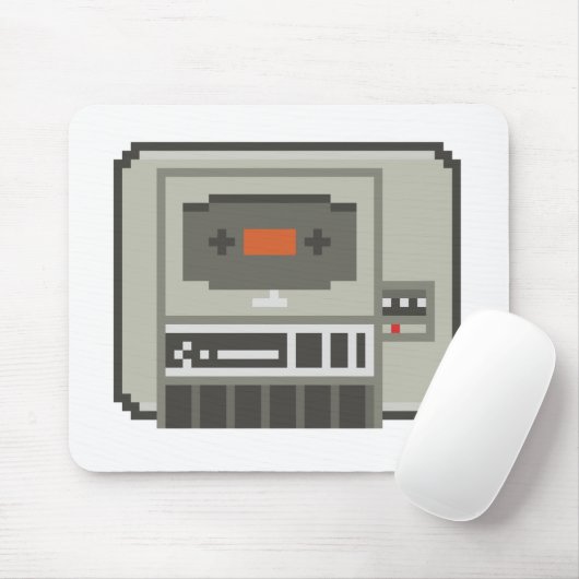 C64 Datasette 8-bits tapecassetrecorder Muismat (Met muis)