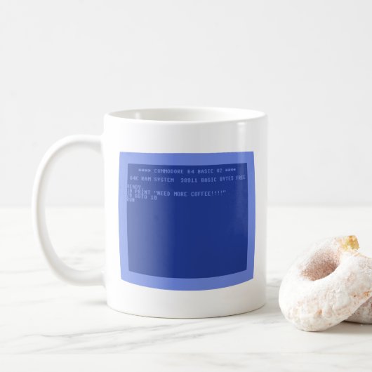 C64 Meer koffie-Mok nodig Koffiemok (Met donut)