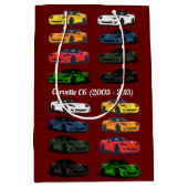 C6 Corvette Verschillende Gekleurde Sportwagens Bu Medium Cadeauzakje (Voorkant)