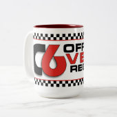 C6VR Two-Tone 15oz keramische Mok (Voorkant links)