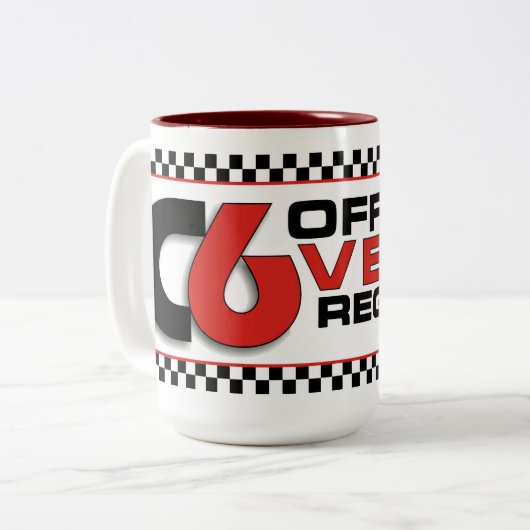 C6VR Two-Tone 15oz keramische Mok (Voorkant links)