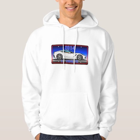 C7 2014 Corvette Coupe van K. Scott Teeters Hoodie (Voorkant)
