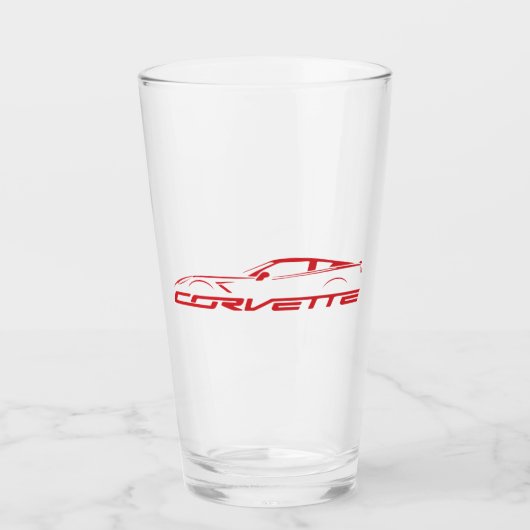 C7 C8 C6 Geïllustreerde Autoglas Beker (Voorkant)