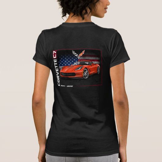 C7 Corvette - 2-zijdig dames T-shirt (Achterkant)