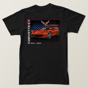 C7 Corvette - 2-zijdig Mannen T-shirt