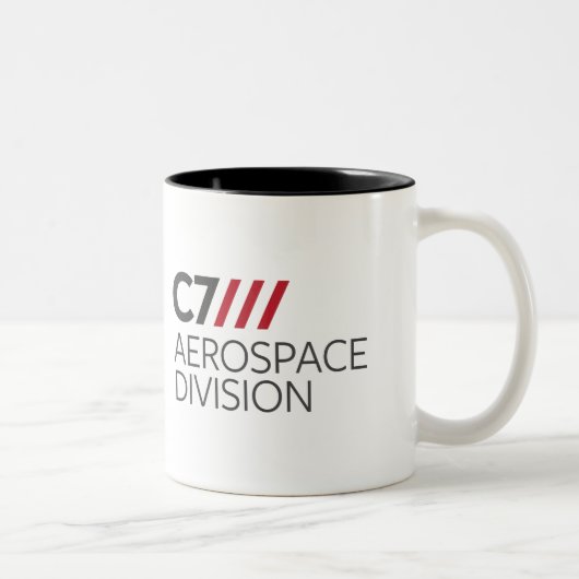 C7 Sector ruimtevaart Tweekleurige Koffiemok (Rechts)