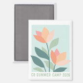 C9 Zomer Kamp 2026 Bloem Magneet (Voorkant / Achterkant)