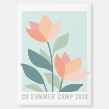 C9 Zomer Kamp 2026 Bloem Magneet