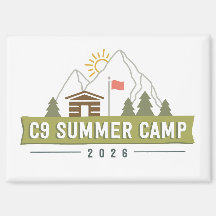 C9 Zomer Kamp 2026 Logo Magneet