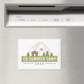 C9 Zomer Kamp 2026 Logo Magneet (Insitu (Vaatwasser))