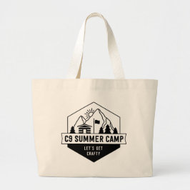 C9 zomerkamp 2022 Logo Grote Tote Bag