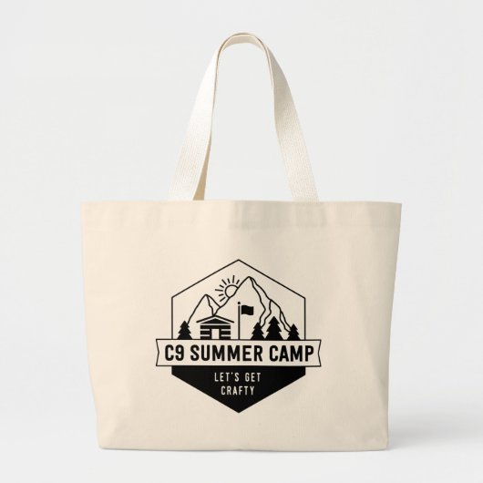C9 zomerkamp 2022 Logo Grote Tote Bag (Voorkant)