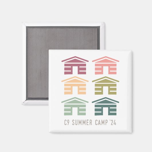 C9 Zomerkamp 2024 Cabine Magnet (Voorkant / Achterkant)