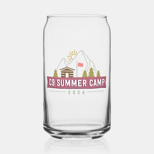 C9 Zomerkamp 2024 Logo Blikvorm Glas (Voorkant)