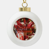 C Р тожедсop hetво! Vrolijk kerstfeest, Russisch r Keramische Bal Ornament (Voorkant)
