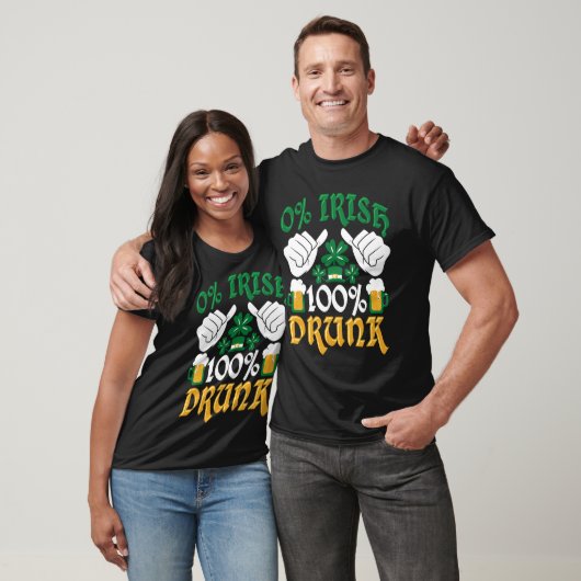 C  0 Irish 100 Drunk St Patrick's Day T-shirt (Unisex)
