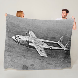 C-119, DE FLYING BOXCAR FLEECE DEKEN