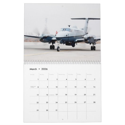 C-12 Huron Kalender (Mar 2026)