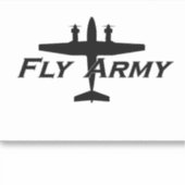 C-12 King Air Army Fixed-Wing Sticker (Voorkant)