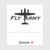 C-12 King Air Army Fixed-Wing Sticker (Vel)