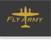 C-12 King Air Fly Army Sticker (Voorkant)