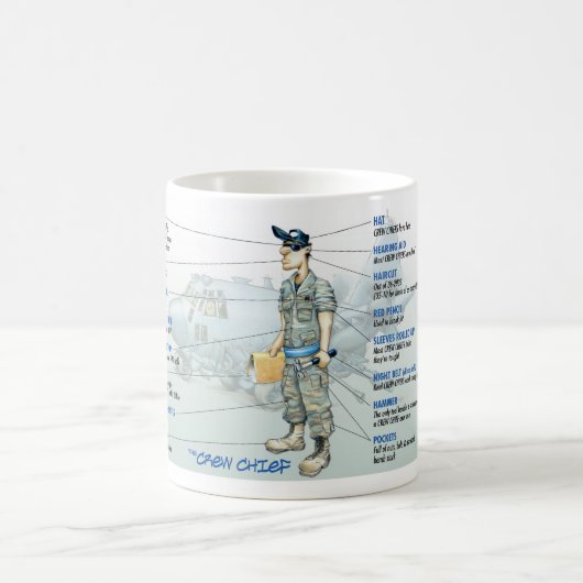 C-130 Chief 11Oz Coffee-Mok voor bemanningsleden Koffiemok (Center)
