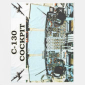 C-130 COCKPIT FLEECE DEKEN (Voorkant)
