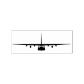C-130 Hercules Airlift Vliegtuig Voorste Houten St Rubberstempel (Afrduk)