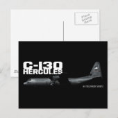 C-130 Hercules Briefkaart (Voorkant / Achterkant)