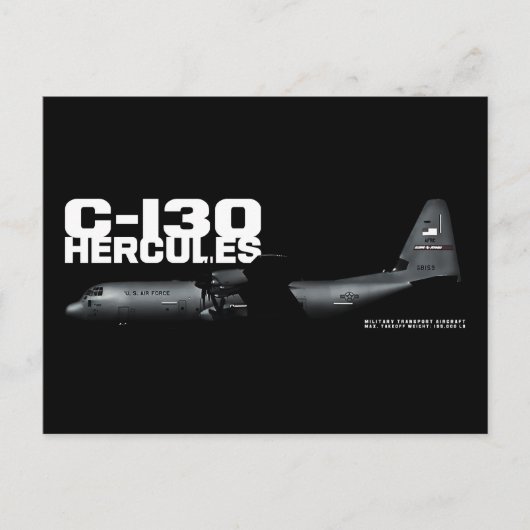 C-130 Hercules Briefkaart (Voorkant)