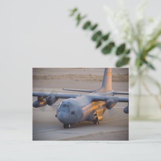 C-130 Hercules Briefkaart (Staand voorkant)