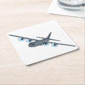 C-130 Hercules Kartonnen Onderzetters (Schuin)