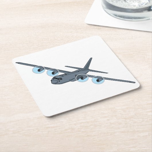 C-130 Hercules Kartonnen Onderzetters (Schuin)