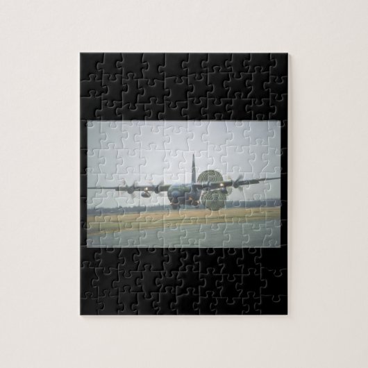 C-130 Hercules LAPES-lading_Militair Vliegtuig Legpuzzel (Verticaal)