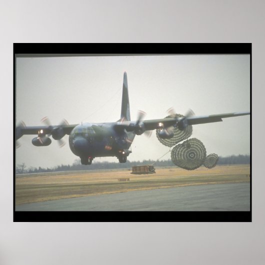 C-130 Hercules LAPES-lading_Militair Vliegtuig Poster (Voorkant)