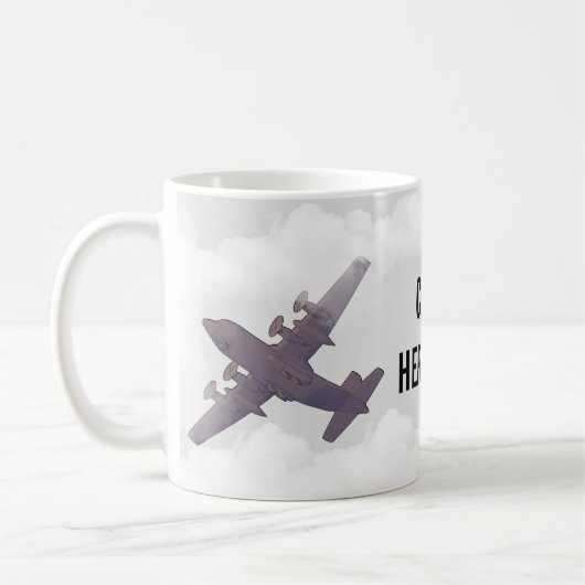 C-130 Hercules mok koffie (Links)
