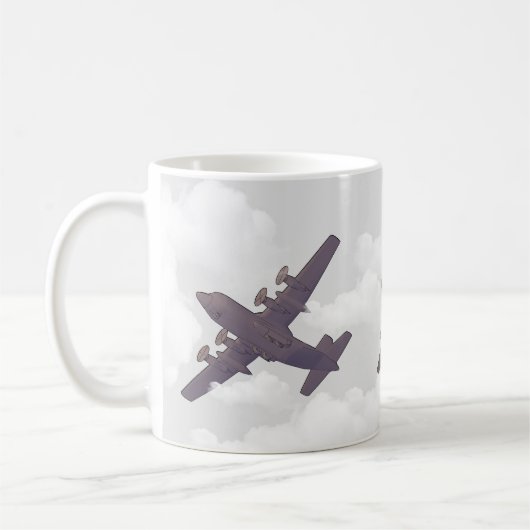 c-130 Hercules mok koffie (Links)