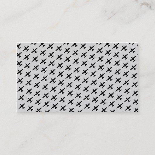 C-130 Hercules Pilot Grey Visitekaartje (Achterkant)