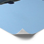 C-130 Hercules Plane met F-35 Silhouette Poster (Hoek)