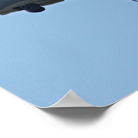 C-130 Hercules Plane met F-35 Silhouette Poster (Hoek)