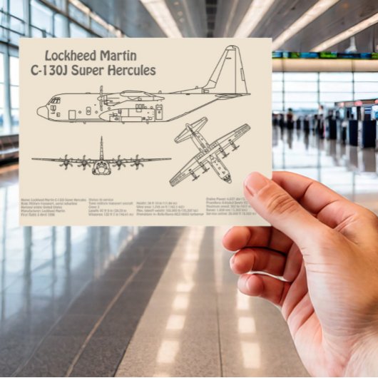 C-130 Hercules - Plannen SD Briefkaart