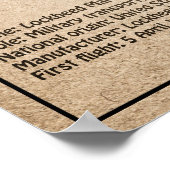 C-130 Hercules - Plannen SD Poster (Hoek)