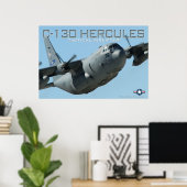 C-130 Hercules Poster (Thuiskantoor)