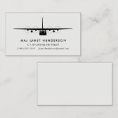 C-130 Hercules professionele piloot Visitekaartje (Voorkant / Achterkant)