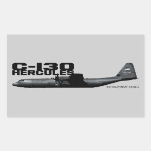 C-130 Hercules Rechthoekige Sticker
