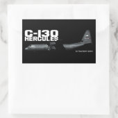 C-130 Hercules Rechthoekige Sticker (Tas)